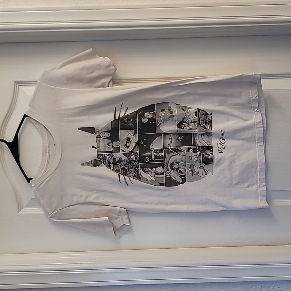 Studio Ghibli white cotton tee shirt/T-shirt